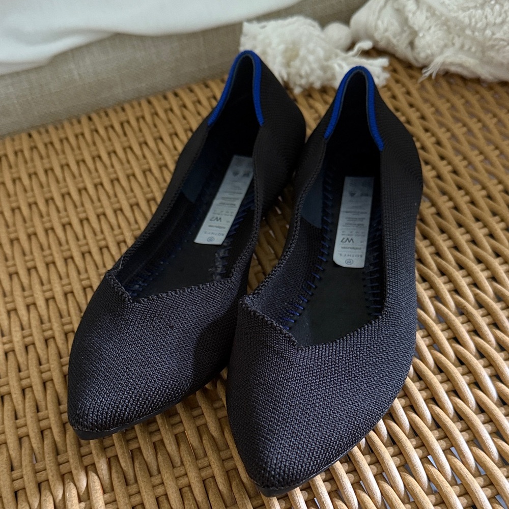 Rothy's Black and Blue Women's Flats